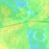Топографическая карта Малые Колпаны, высота, рельеф