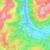 Топографическая карта Sallanches, высота, рельеф