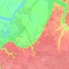 Топографическая карта Башковское сельское поселение, высота, рельеф