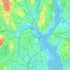 Топографическая карта Провиденс, высота, рельеф