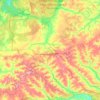 Топографическая карта Хотынецкий район, высота, рельеф
