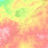 Топографическая карта Нуринский район, высота, рельеф