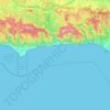 Топографическая карта Malibu, высота, рельеф