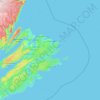 Топографическая карта Cape Breton Regional Municipality, высота, рельеф