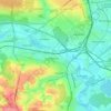 Топографическая карта Новобаварский район, высота, рельеф