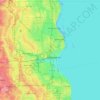 Топографическая карта Milwaukee, высота, рельеф