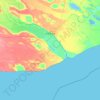 Топографическая карта Вьедма, высота, рельеф