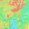 Топографическая карта Киото, высота, рельеф