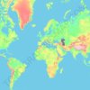 Топографическая карта Норвегия, высота, рельеф