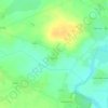 Топографическая карта Крегли, высота, рельеф