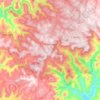 Топографическая карта Gramado, высота, рельеф