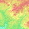 Топографическая карта Домашовское сельское поселение, высота, рельеф
