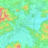Топографическая карта Любляна, высота, рельеф