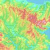 Топографическая карта Belgrad Forest, высота, рельеф