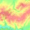 Топографическая карта Тонкино, высота, рельеф