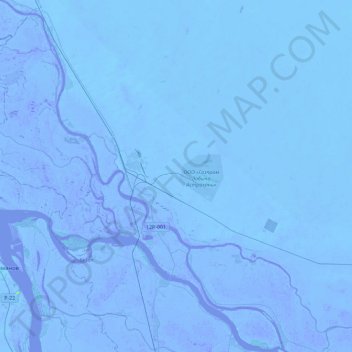 Топографическая карта Джанайский сельсовет, высота, рельеф