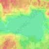 Топографическая карта Мичуринское озеро, высота, рельеф