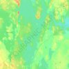 Топографическая карта Суоярви, высота, рельеф