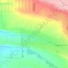 Топографическая карта Рождественская, высота, рельеф