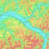 Топографическая карта Charleston, высота, рельеф