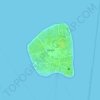 Топографическая карта Gili Air, высота, рельеф