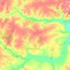 Топографическая карта Сурьянинское сельское поселение, высота, рельеф