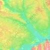 Топографическая карта Юринский район, высота, рельеф