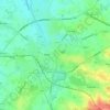 Топографическая карта Ypres, высота, рельеф
