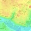 Топографическая карта Парк имени Н. Н. Миклухо-Маклая, высота, рельеф
