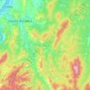 Топографическая карта Кызыл-Озёкское сельское поселение, высота, рельеф