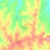 Топографическая карта Янг, высота, рельеф