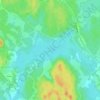 Топографическая карта Большое Боровское озеро, высота, рельеф