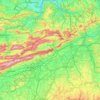 Топографическая карта Золотурн, высота, рельеф