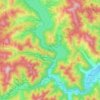Топографическая карта Bicaz, высота, рельеф
