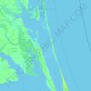 Топографическая карта Currituck Sound, высота, рельеф