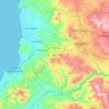 Топографическая карта Compostela, высота, рельеф