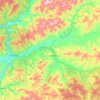 Топографическая карта Заиграевский район, высота, рельеф