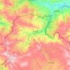 Топографическая карта Пософ, высота, рельеф