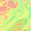 Топографическая карта Усойское эвенкийское сельское поселение, высота, рельеф