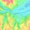 Топографическая карта Lozanne, высота, рельеф