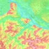 Топографическая карта Кстовский муниципальный округ, высота, рельеф