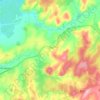 Топографическая карта Чуваш-Кубовский сельсовет, высота, рельеф