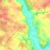 Топографическая карта Чаусы, высота, рельеф