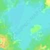 Топографическая карта Пидьмозеро, высота, рельеф