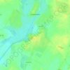 Топографическая карта Семежево, высота, рельеф