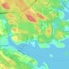 Топографическая карта Oakland, высота, рельеф