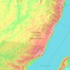 Топографическая карта Залогское сельское поселение, высота, рельеф