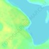 Топографическая карта Травяное, высота, рельеф
