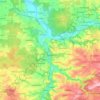Топографическая карта Colditz, высота, рельеф