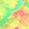 Топографическая карта Фастов, высота, рельеф